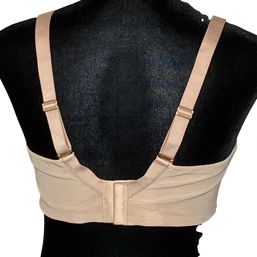 ThirdLove Womens 24/7 Classic Wireless Crossover Minimizer Bra Size 34D Taupe